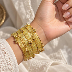 Pista Kashmiri Glass Bangles Set Raindrop Bridal Bangles Pakistani Indian Wedding Jewelry - 10